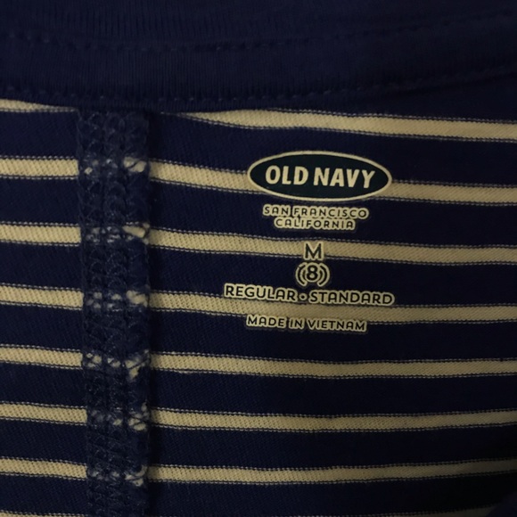 OLD NAVY Blue and white striped T-shirt - Picture 2 of 2